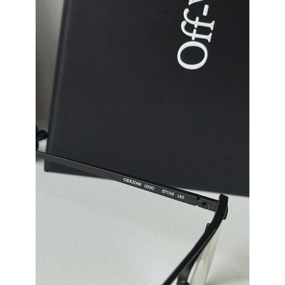 NEW Off White Opt Style 66 Bluelight Black Metal Frames - Picture 5 of 6